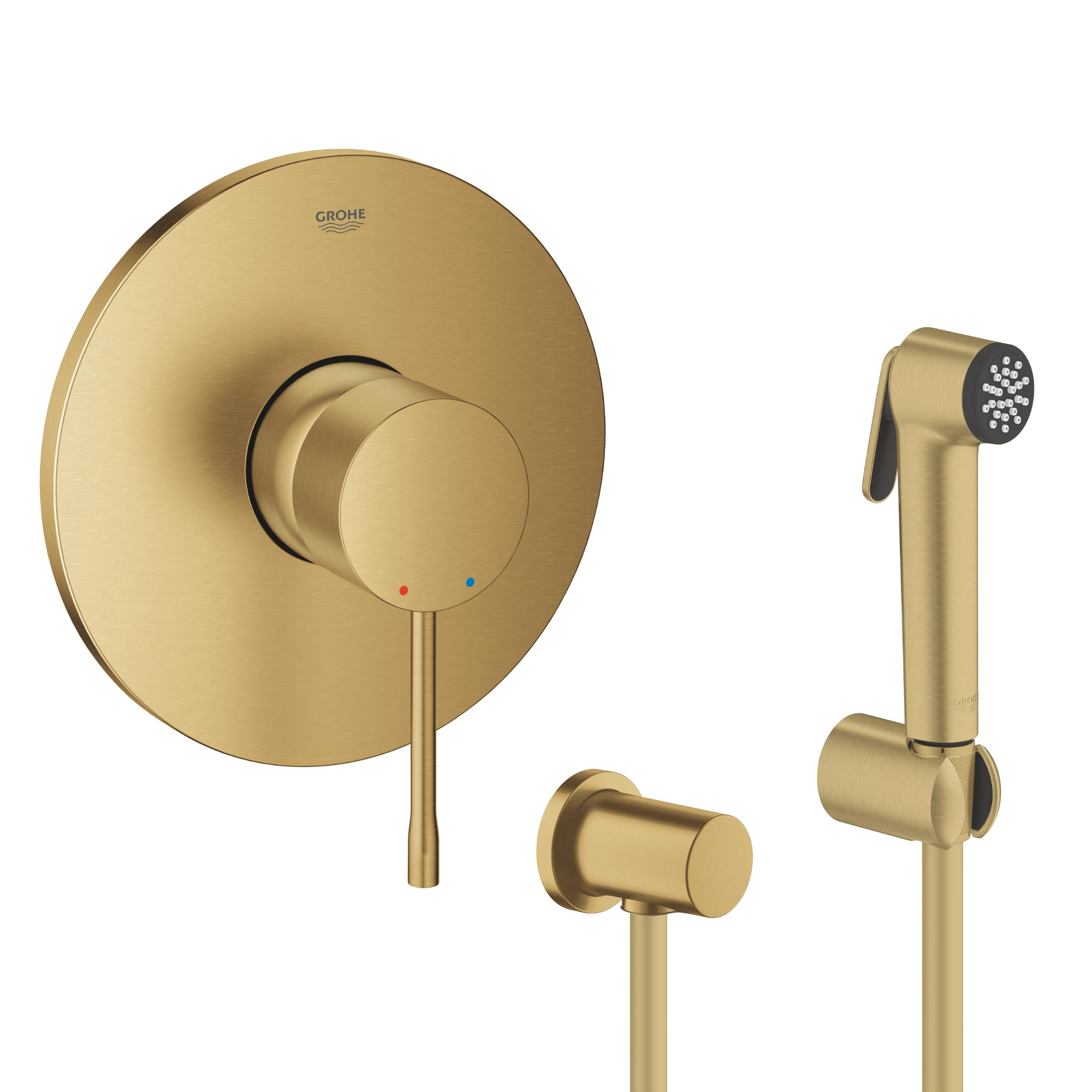 Set Duschbatterie Grohe Essence 24057GN1, Bidet-Duschset Grohe Tempesta 27513GN1, 27057GN0