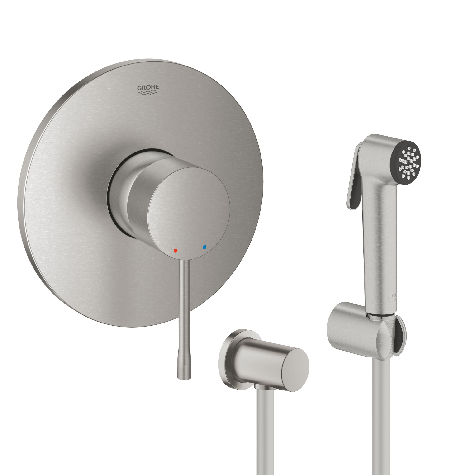Set Duscharmatur Grohe Essence 24057DC1, Bidetbrause-Set Grohe Tempesta 27513DC1, 27057DC0