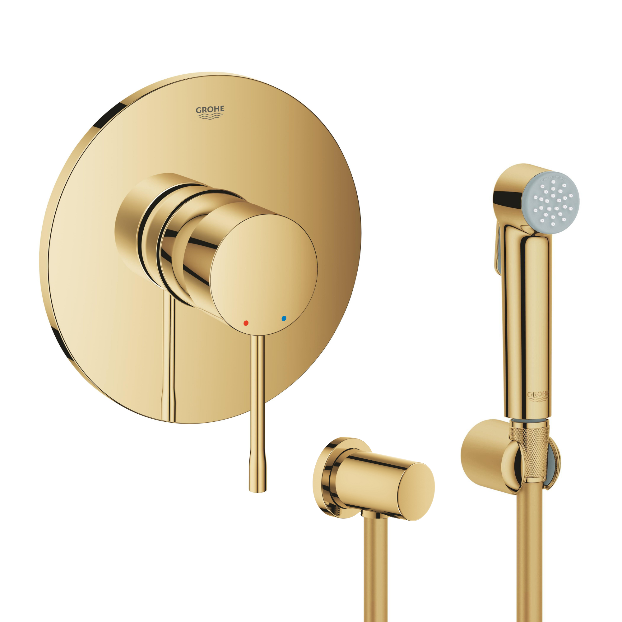 Set Duscharmatur Grohe Essence 24057GL1, Bidetbrause-Set Grohe Tempesta 27513GL1, 27057GL0