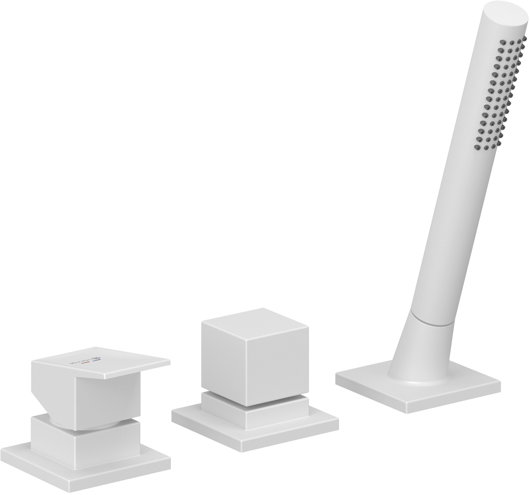 Kludi Decus Badewannen- und Duscharmatur awannenmontiert weiß 544475375