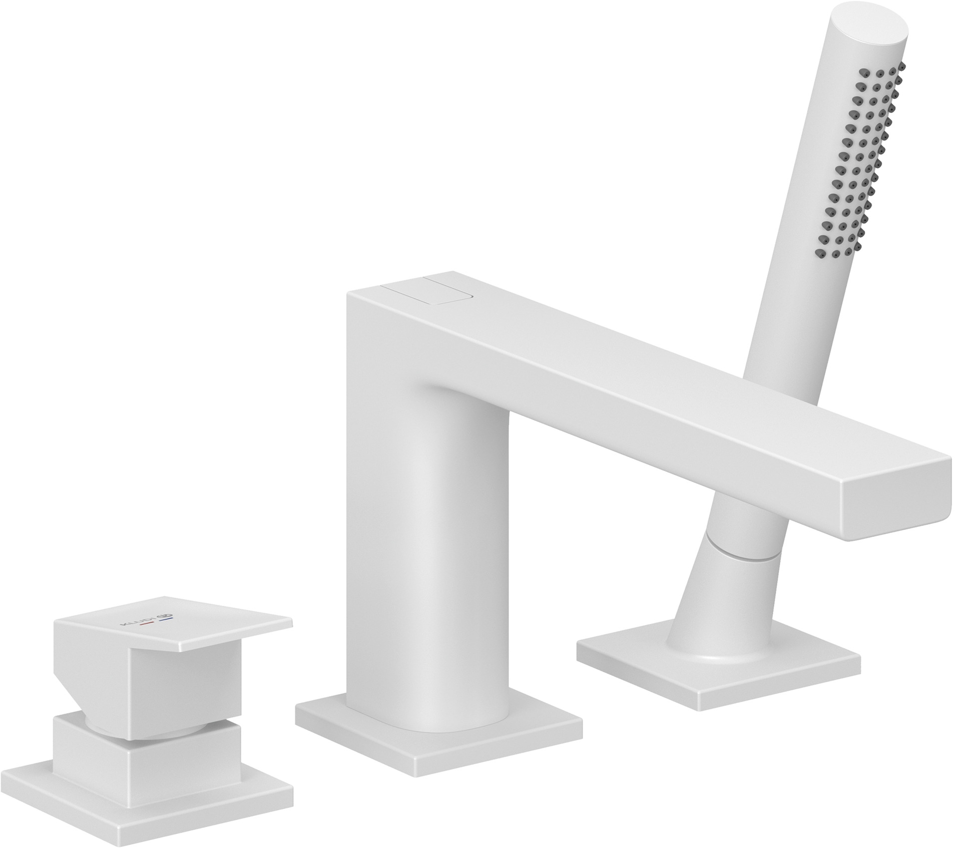 Kludi Decus Badewannen- und Duscharmatur awannenmontiert weiß 544485375