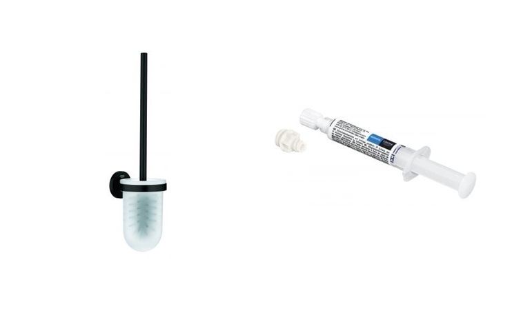 Set Klobürste Grohe Start 411852430, Kleber Grohe QuickGlue 41127000