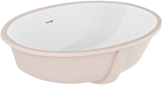 Kludi Resa Waschbecken 44x35 cm oval Unterbauwaschbecken weiß 59W0243