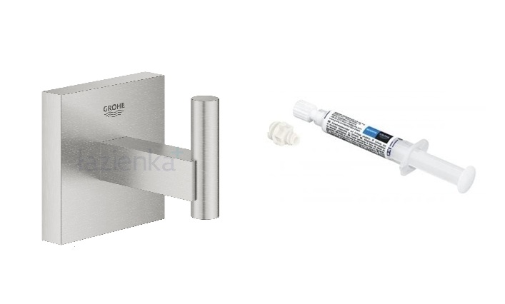 Set Handtuchhalter Grohe Start Cube 40961DC0, Kleber Grohe QuickGlue 41127000