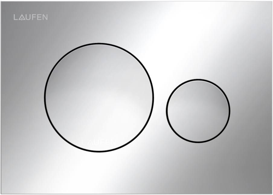 Laufen Ineo Moon Betätigungsplatte für Toilette glänzender Chrom H9001140040001
