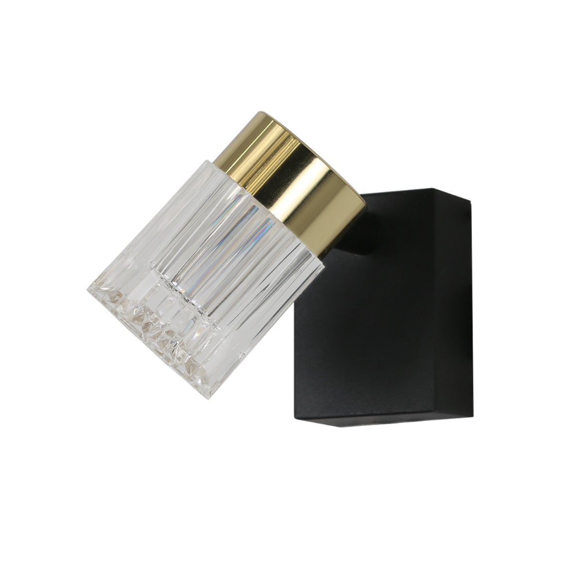 Light Prestige Erovia Deckenlampe 1x6 W schwarz-gold LP-5923/1WS GD