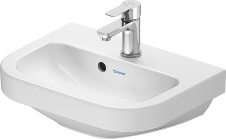 Duravit D-Code Waschbecken 45x33.5 cm halbrund Klassisch weiß 07484500002