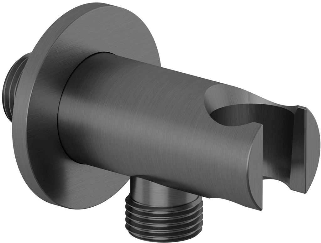 Kludi A-QA Winkelanschluss mit Griff schwarz 65567N2-00