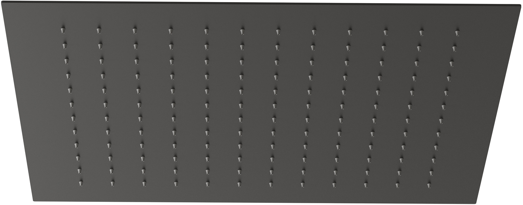 Kludi Asana Kopfbrause 44x44 cm quadratisch schwarz 6941039-00