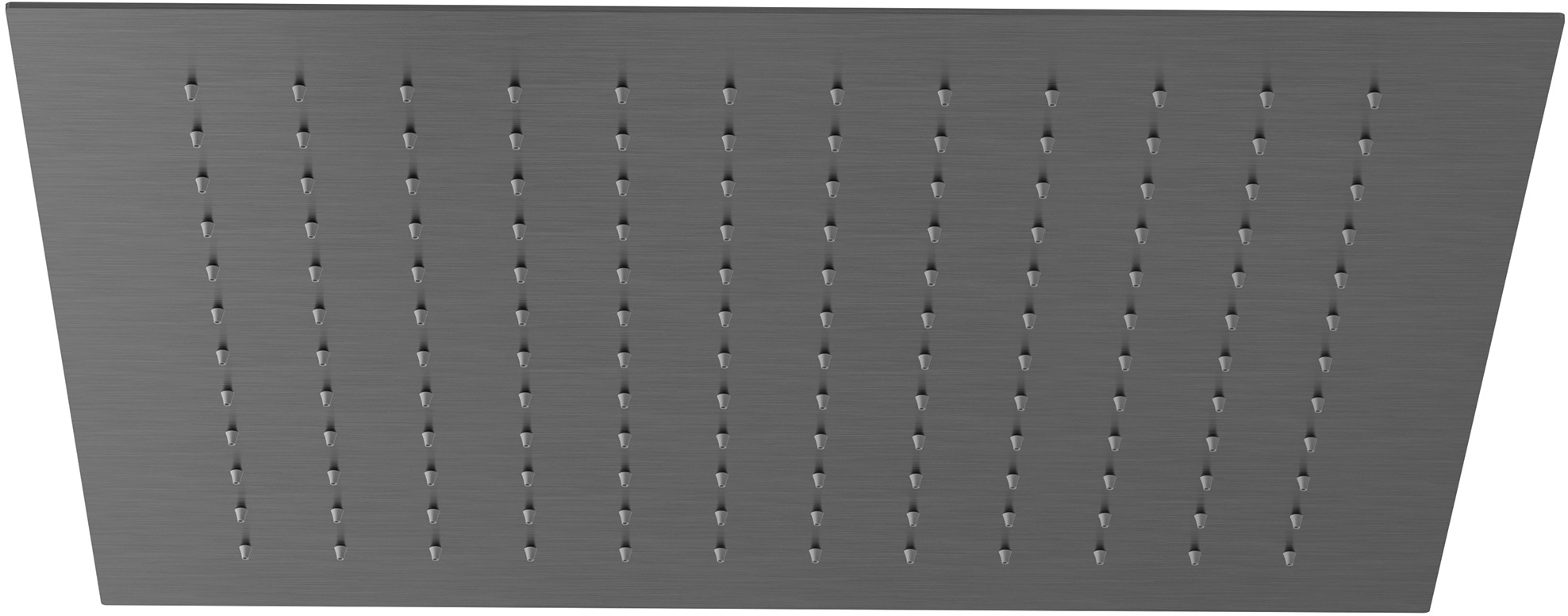 Kludi Asana Kopfbrause 44x44 cm quadratisch schwarz 69410N2-00