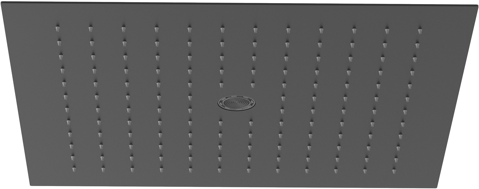 Kludi Asana Kopfbrause 44x44 cm quadratisch schwarz 6942039-00