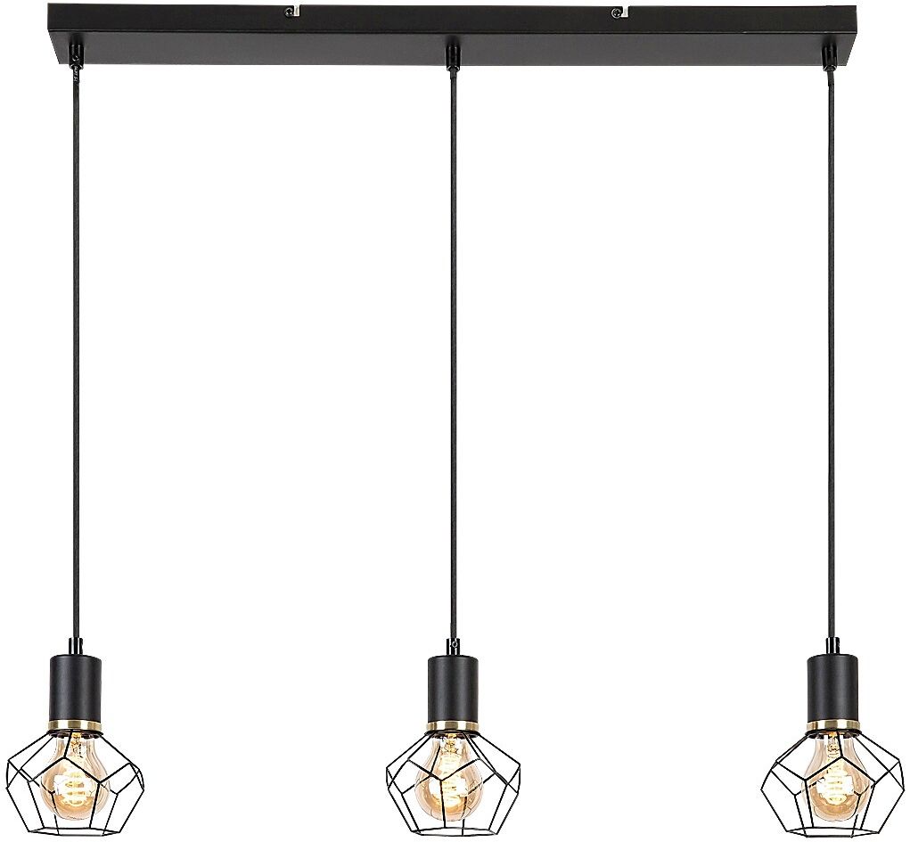Rabalux Fran Pendelleuchte 3x40 W schwarz 72242