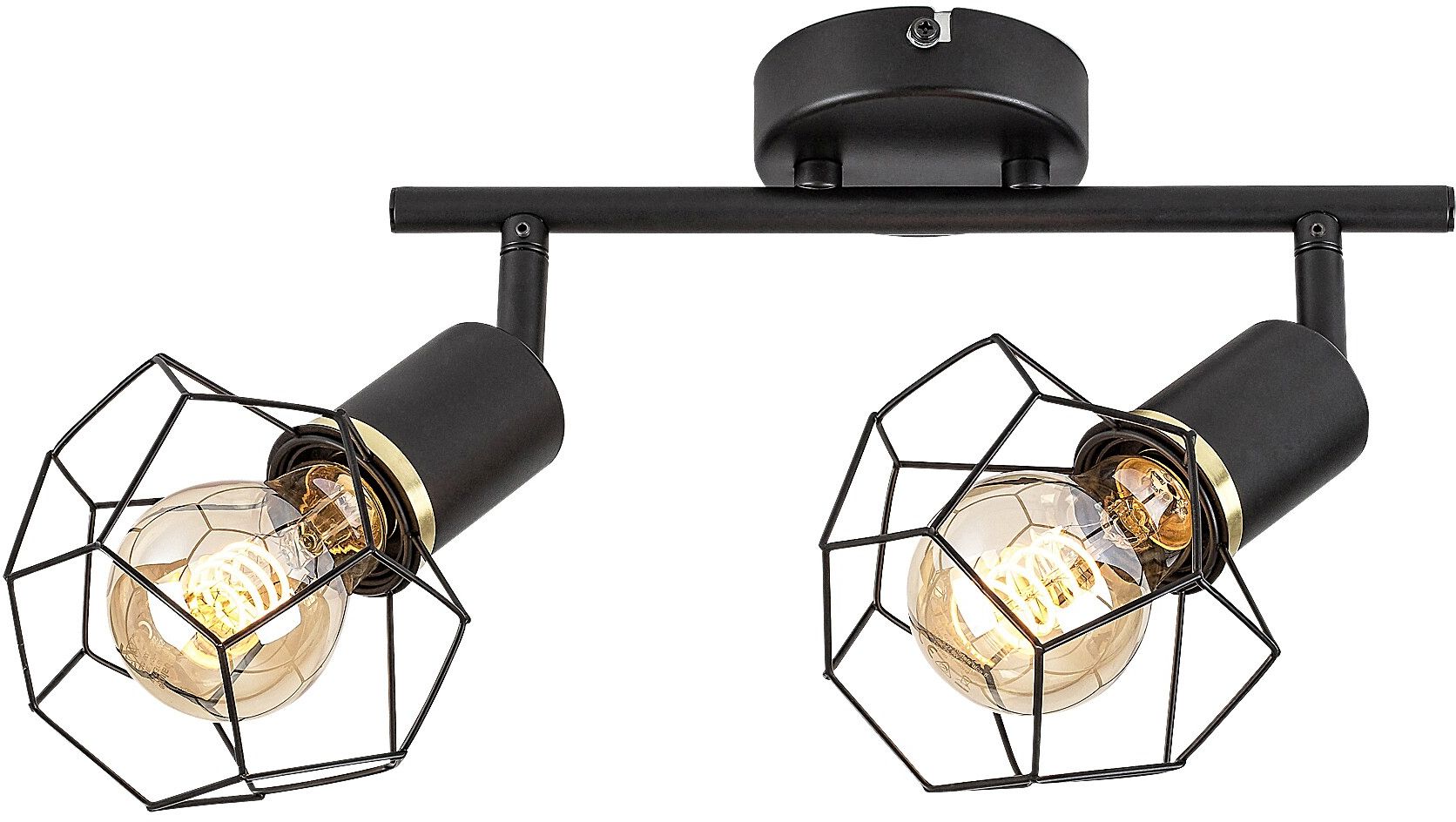 Rabalux Fran Deckenlampe 2x40 W schwarz 71066