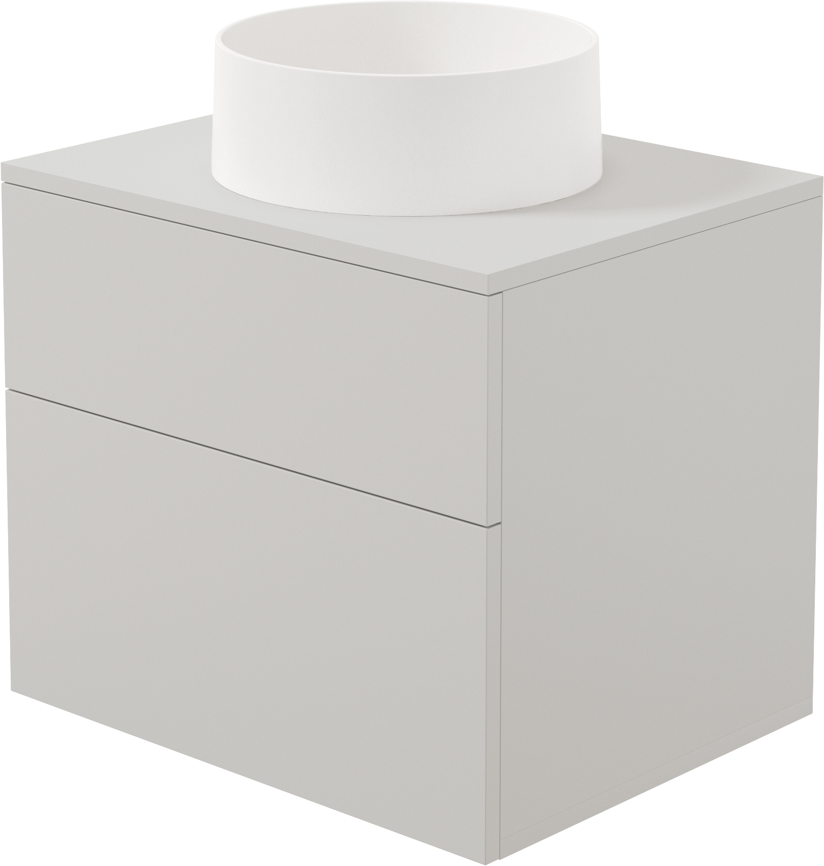 Deante Prizma Waschbecken mit Unterschrank und Arbeitsplatte 60 cm beige SDKB6SAU4S