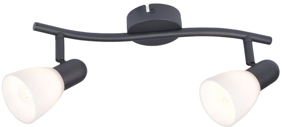 Rabalux Soma Deckenlampe 2x40 W schwarz 73092