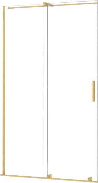 Rea Montana Duschtüren 140 cm Schiebe- gold gebürstet/durchsichtiges Glas REA-K2499