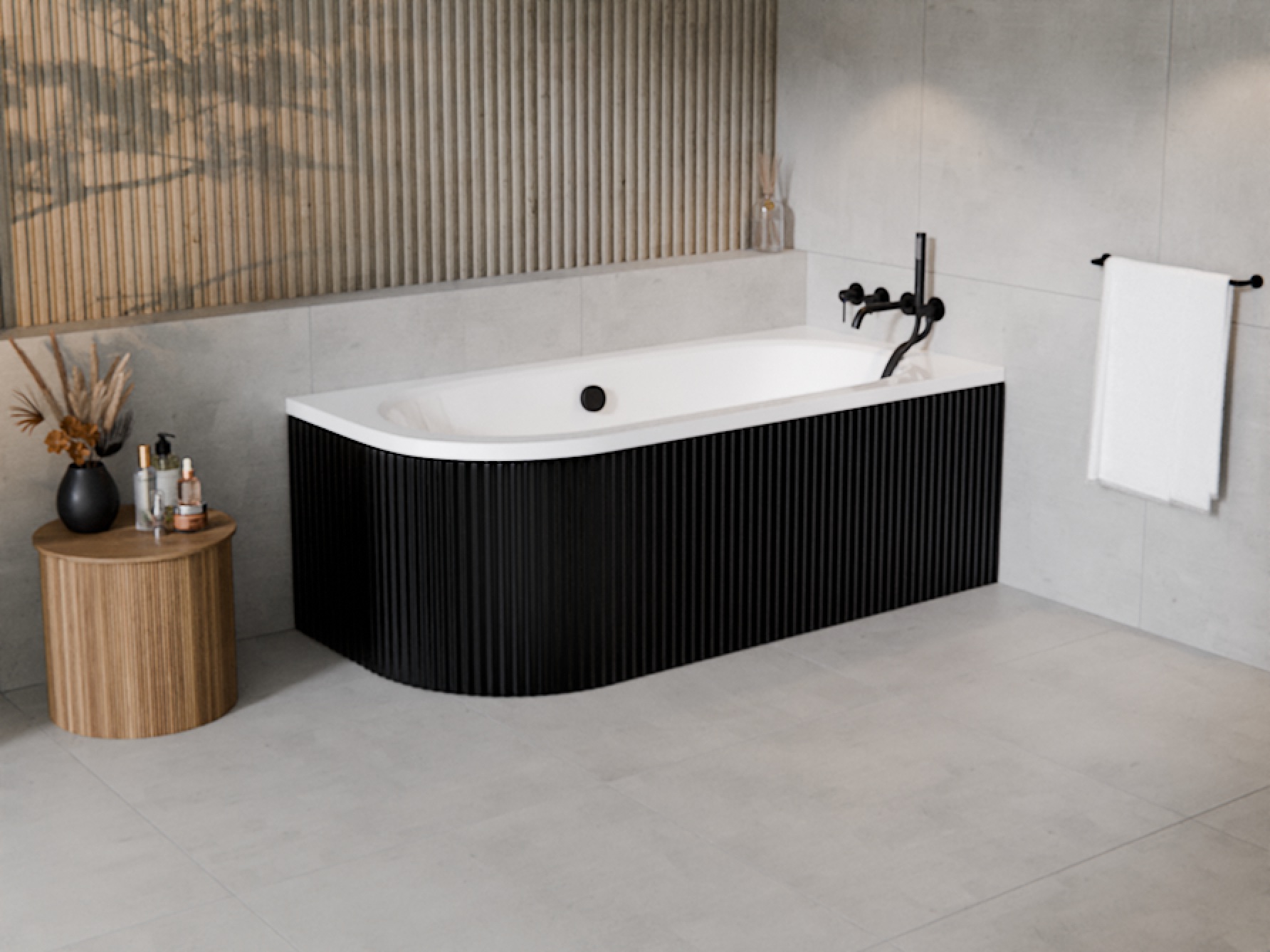 Set Badewannenverkleidung Besco Avita OAV-150-NSCR, Eckbadewanne Besco Avita #WAV-150-NP