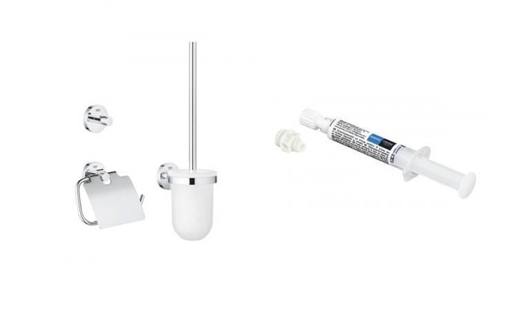 Set 3in1 Zubehörset Grohe Start 41204000, Kleber Grohe QuickGlue 41127000