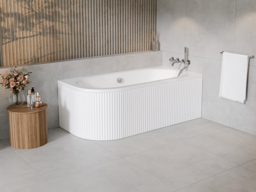 Set Badewannenverkleidung Besco Avita OAV-170-NSR, Eckbadewanne Besco Avita #WAV-170-NP