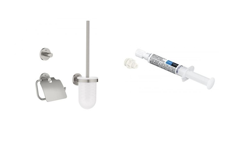 Set 3in1 Zubehörset Grohe Start 41204DC0, Kleber Grohe QuickGlue 41127000