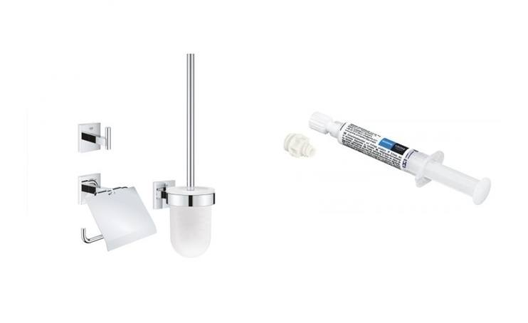 Set 3in1 Zubehörset Grohe Start Cube 41123000, Kleber Grohe QuickGlue 41127000