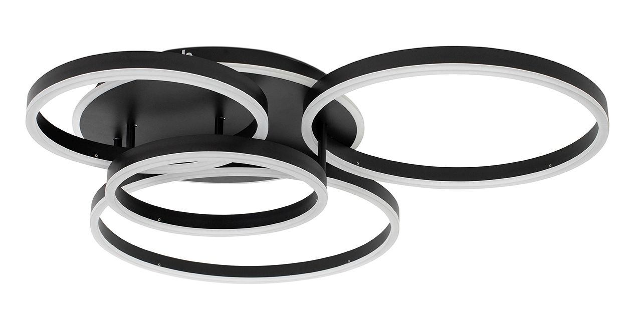 Moosee Rings Deckenlampe x66 W schwarz MSE1501100505
