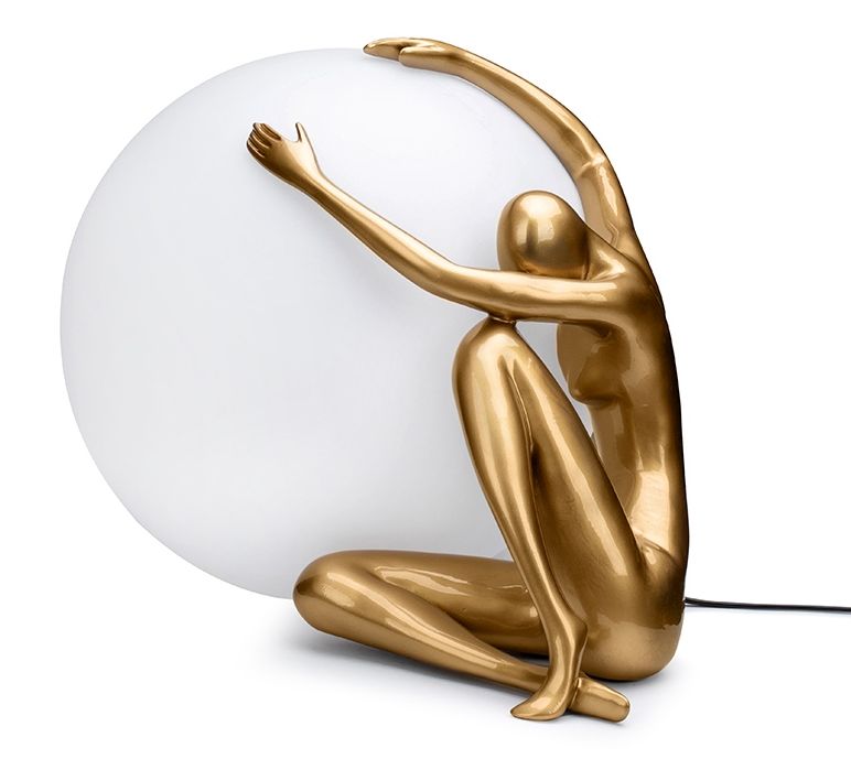 Moosee Uomo Tischlampe 1x40 W weiß-gold MSE1501100453