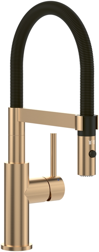 Villeroy & Boch Steel Expert Compact Küchenarmatur Stehend schwarz-gold/altgold 92730023