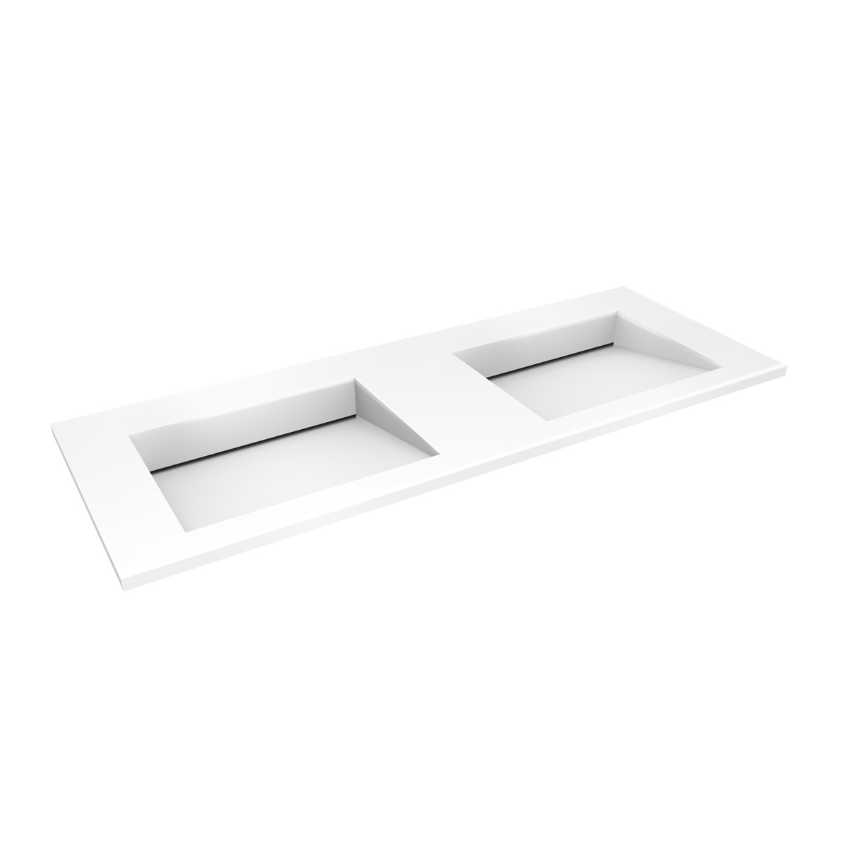 Oltens Stila Waschbecken 120x45 cm rechteckig Möbel weiß 40205900