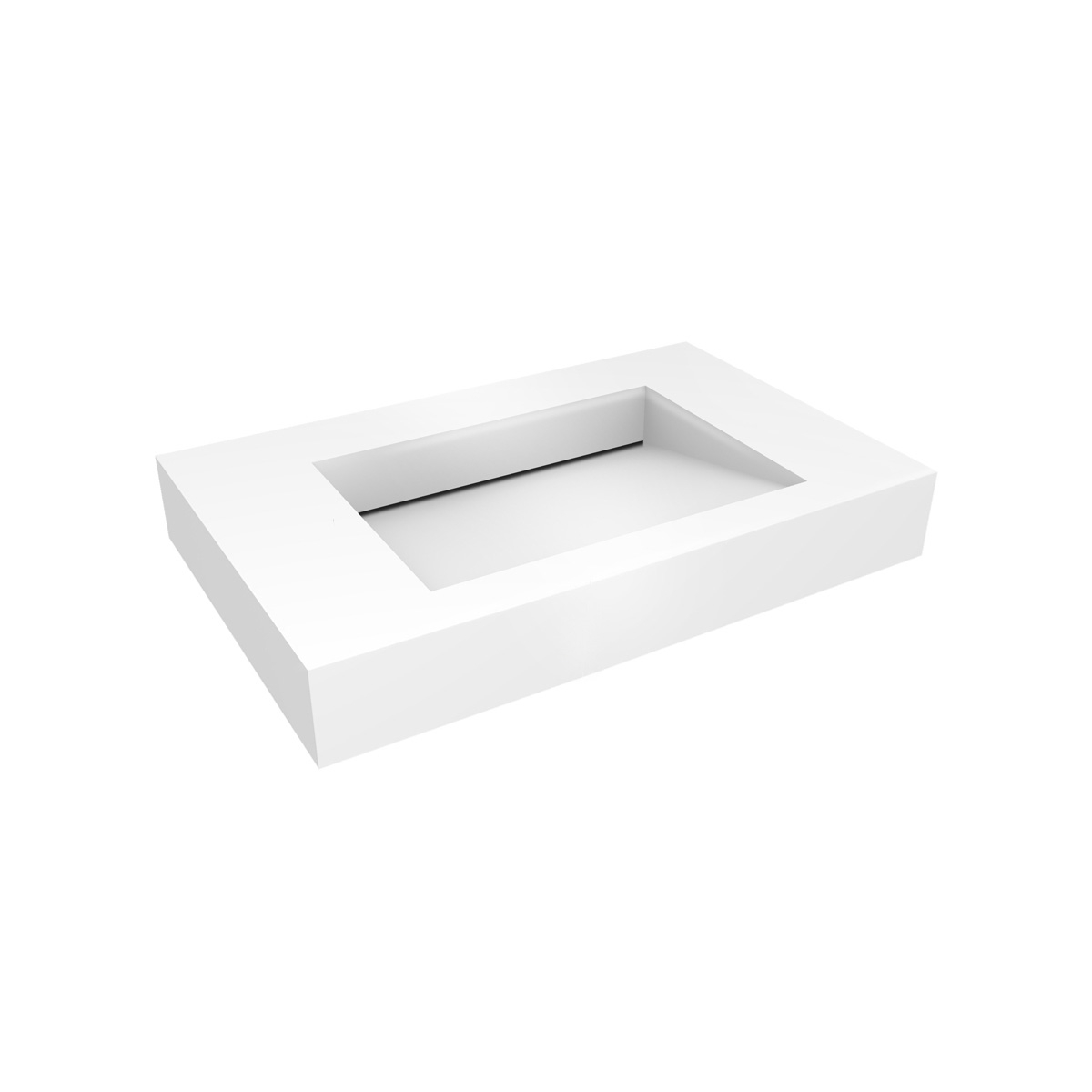 Oltens Stila Waschbecken 90x45 cm rechteckig Klassisch weiß glanz 40002000