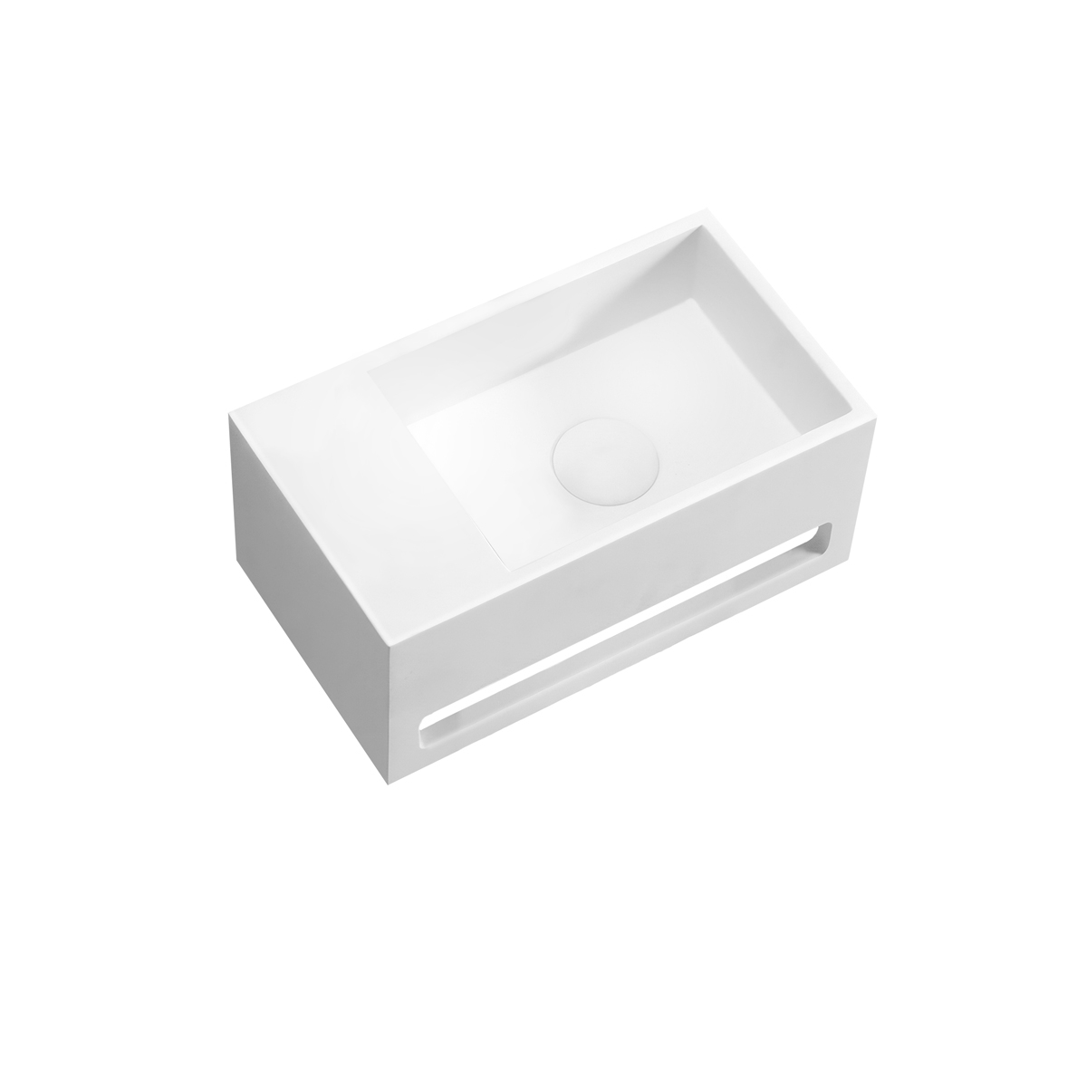 Oltens Fri Waschbecken 35.5x20 cm rechteckig Klassisch weiß 40006900