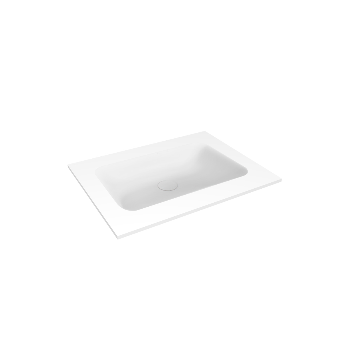 Oltens Kalla Waschbecken 60.2x46 cm rechteckig Möbel weiß matte 40209900
