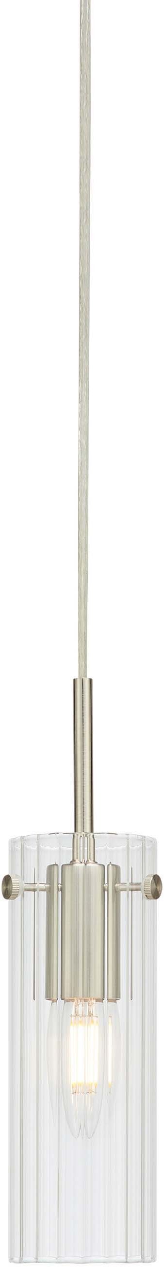 Markslöjd Tibia Pendelleuchte 1x40 W transparent-nickel 109013