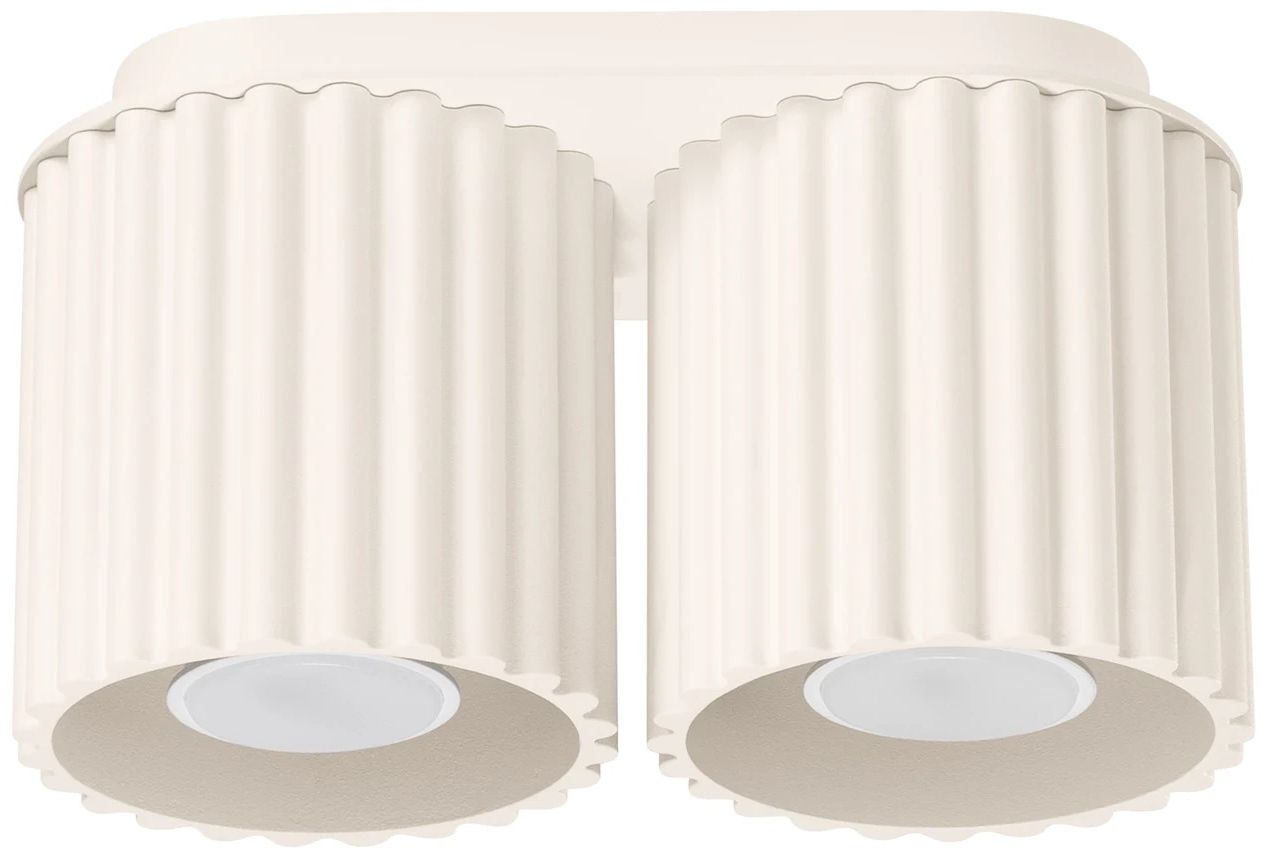 Sollux Lighting Aura Deckenlampe 2x10 W beige SL.1790