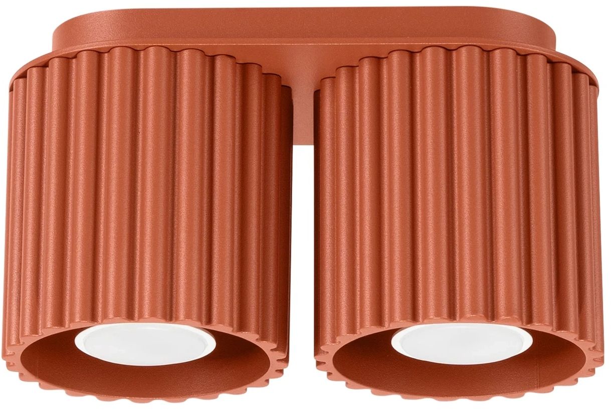 Sollux Lighting Aura Deckenlampe 2x10 W rot SL.1800