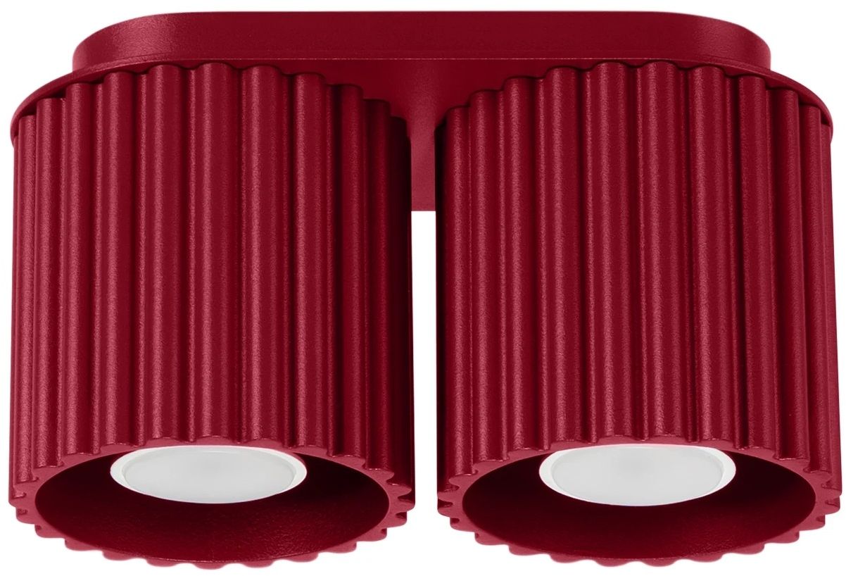 Sollux Lighting Aura Deckenlampe 2x10 W burgund SL.1820