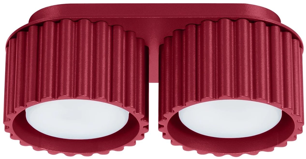 Sollux Lighting Aura Deckenlampe 2x10 W burgund SL.1823