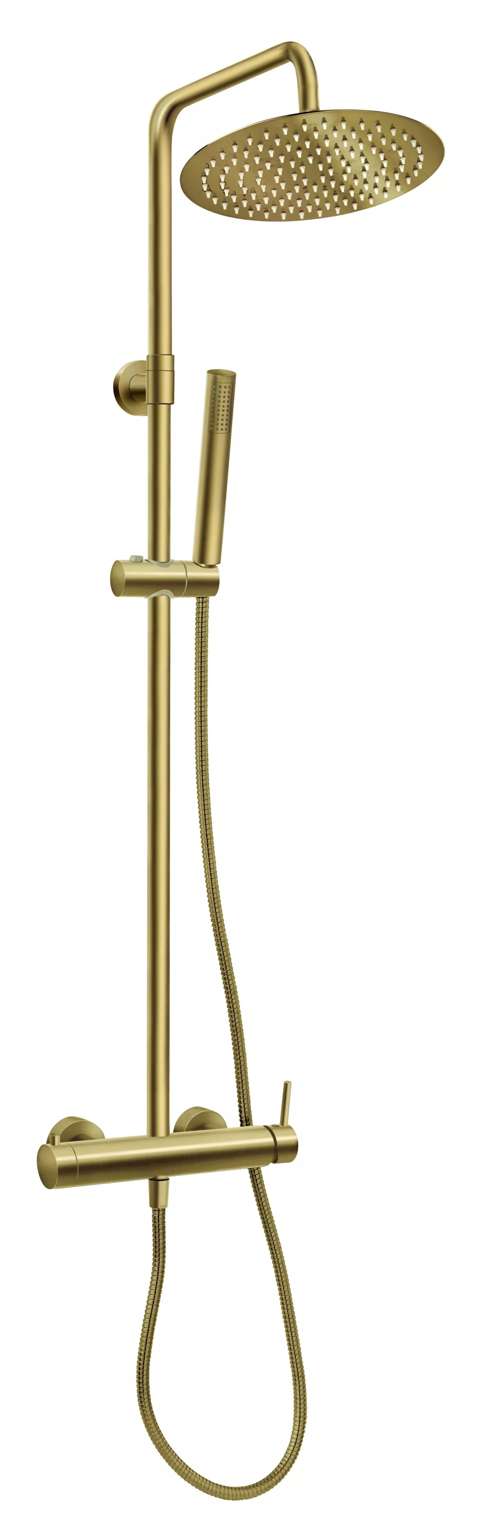 Ferro Ciriculus Duschset Wandmontage mit Regenbrause gold NP85-BCK7UBG