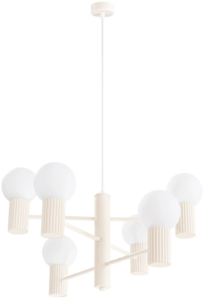 Sollux Lighting Halo Pendelleuchte 6x8 W beige SL.1831