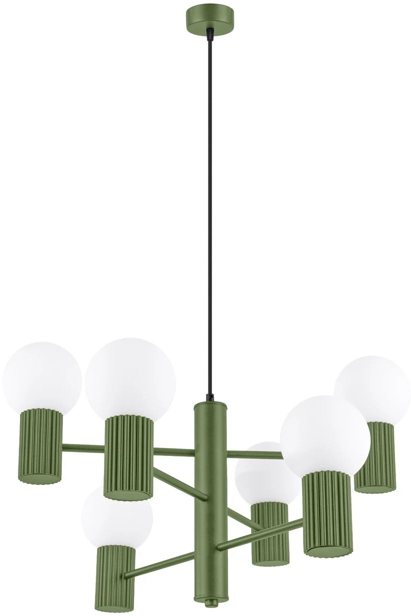 Sollux Lighting Halo Pendelleuchte 6x8 W grün SL.1832
