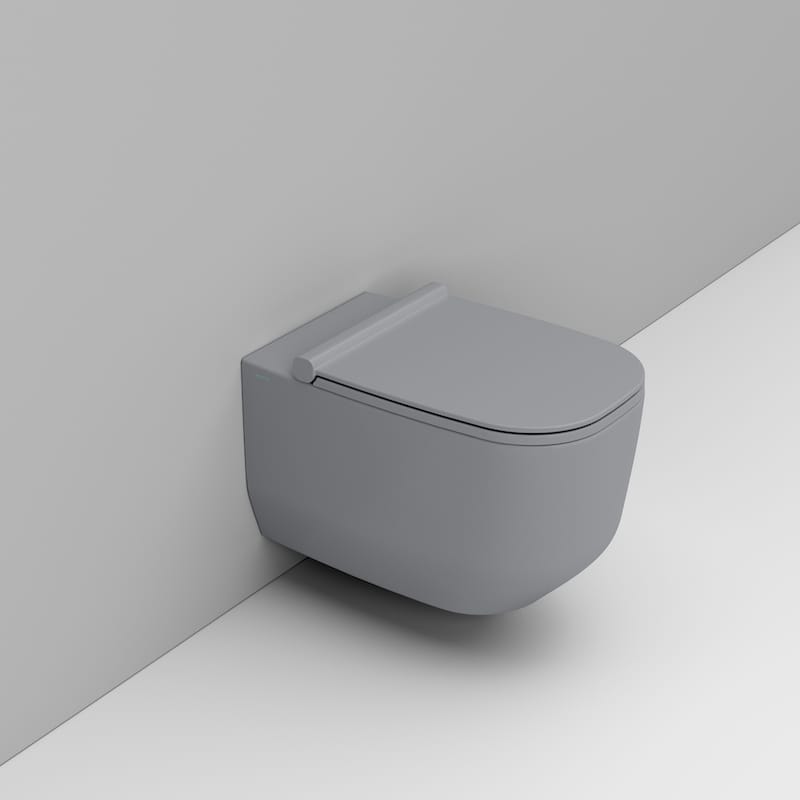 Ceramica Dolomite Alba WC-Becken hängend Spülrandlos grau D502545