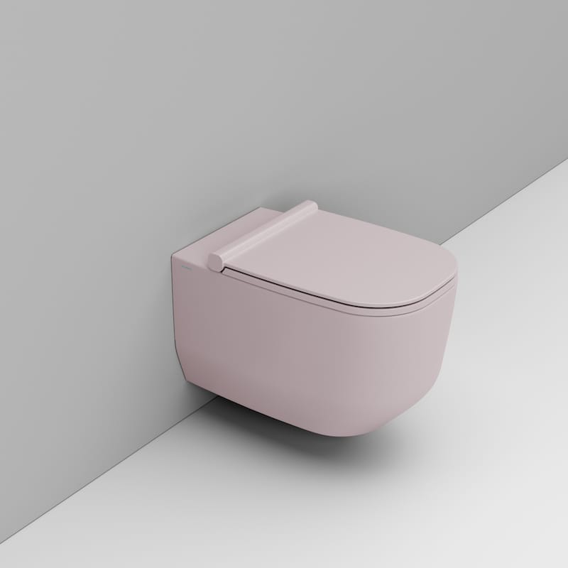 Ceramica Dolomite Alba WC-Becken hängend Spülrandlos rosa D502565