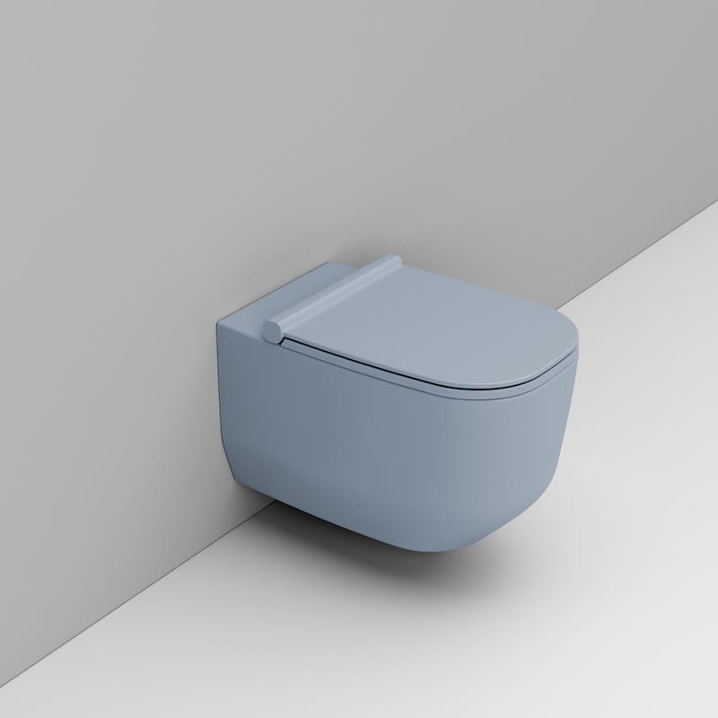Ceramica Dolomite Alba WC-Becken hängend Spülrandlos blau D502571