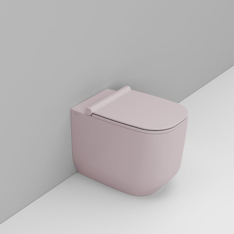 Ceramica Dolomite Alba WC-Becken stehend Spülrandlos rosa D503165