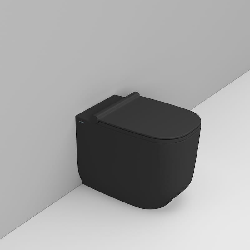 Ceramica Dolomite Alba WC-Becken stehend Spülrandlos schwarz Matte D503181