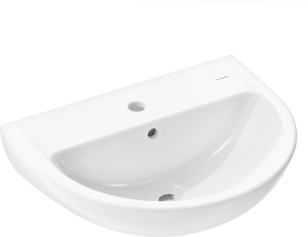 Hansgrohe GladeLake S Waschbecken 55x45 cm halbrund Klassisch weiß 60101450