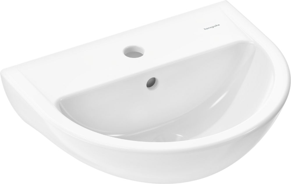 Hansgrohe GladeLake S Waschbecken 60x49 cm halbrund Klassisch weiß 60102450