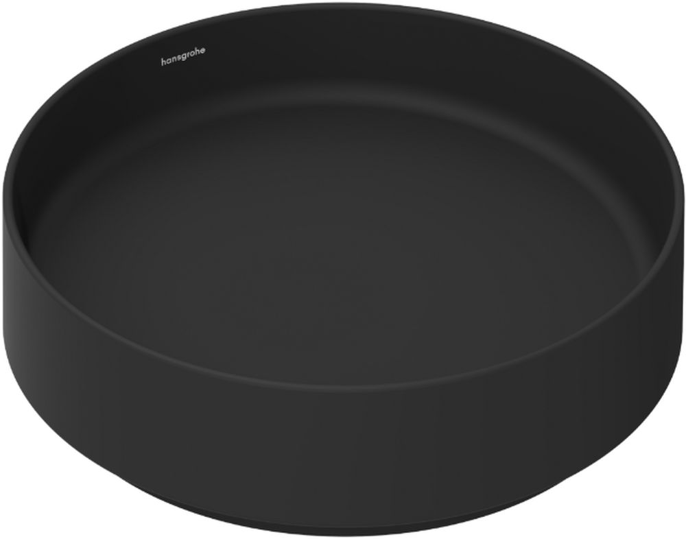 Hansgrohe Xuniva Evo S Waschbecken 40x40 cm rund Aufsatzwaschbecken schwarz 60323670