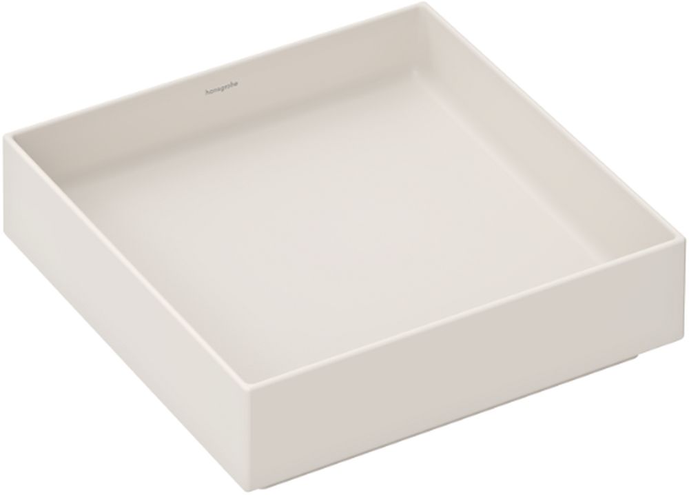 Hansgrohe Xuniva Evo E Waschbecken 40x40 cm quadratisch Aufsatzwaschbecken braun/beige 60324780