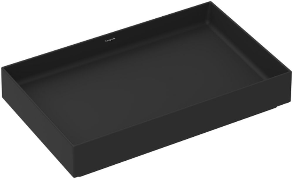 Hansgrohe Xuniva Evo E Waschbecken 65x40 cm rechteckig Aufsatzwaschbecken schwarz 60326670